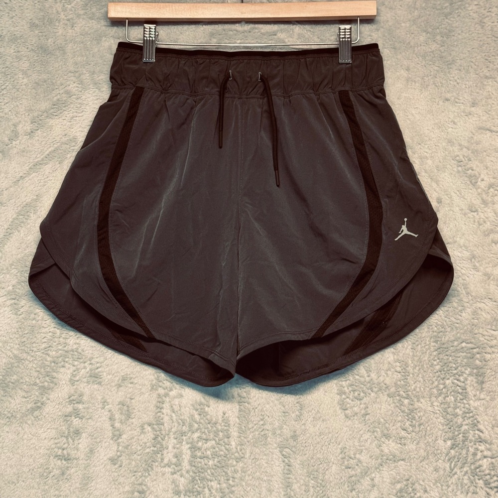 Jordan Sport Womens S Training Shorts Black/Stealth Loose Fit Dri-FIT Pockets